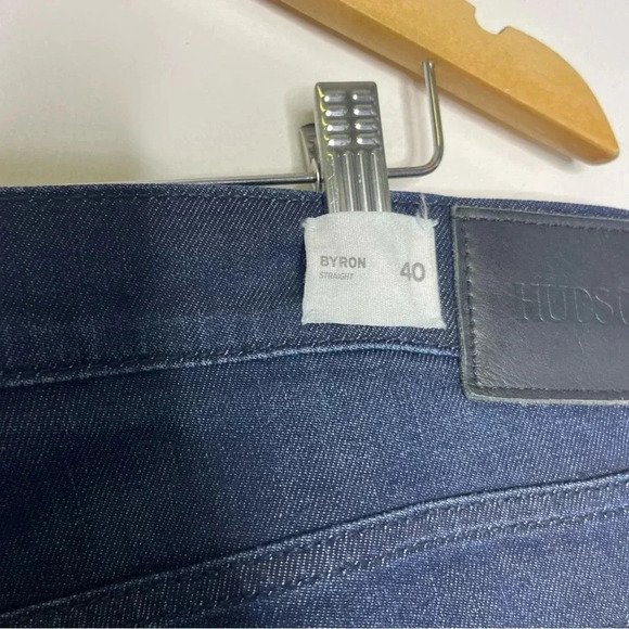 Hudson Dark Wash Byron Straight Leg Mens Jeans Size 40 - Picture 5 of 8